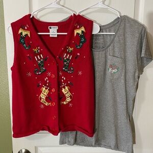 “Ugly” Sweater Vest & Tee